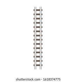 Train tracks vector icon design template illustration