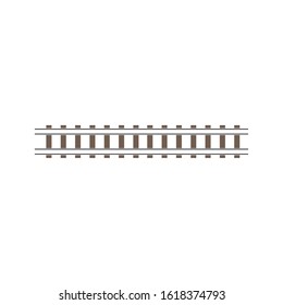Train tracks vector icon design template illustration