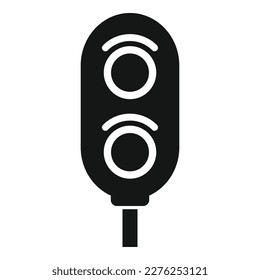 Train traffic lights icon simple vector. Metro people. Public ticket