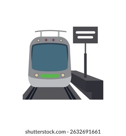 train tram speed station rail vector symbol sign icon illustration vector