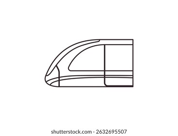 Estación de tren Estación de velocidad Vector de tren símbolo símbolo icono ilustración Vector
