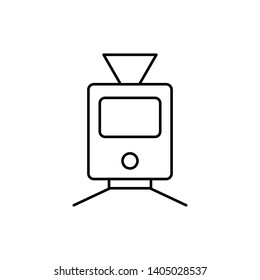 Train, tram symbol icon. Mobile concept and web design
