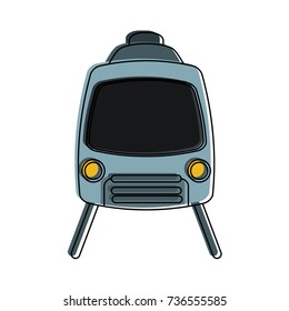 train tramway frontview icon image 