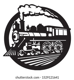 Train for transport company logo