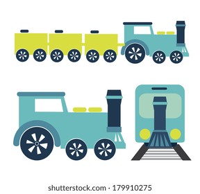 train transport  design over  background vector illustration