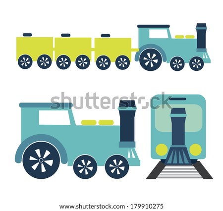 train transport  design over  background vector illustration