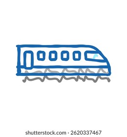 train transport doodle icon sketch vector. train transport sign. isolated symbol illustration