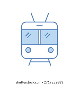 Icono de transporte de tren Vector ilustración de stock