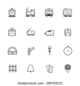 Train Transport Icons