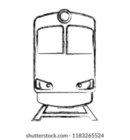 train transport isolated icon