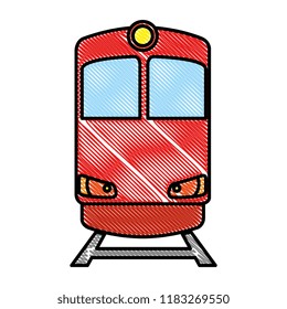 train transport isolated icon