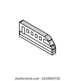 train transport isometric icon vector. train transport sign. isolated symbol illustration
