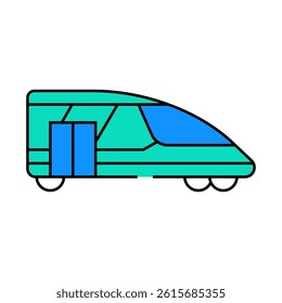train transport line icon vector. train transport sign. isolated symbol illustration