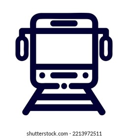train transport linear icon isolated