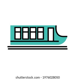 train transport linear isolated icon