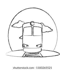 train transport on the rail