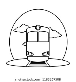train transport on the rail
