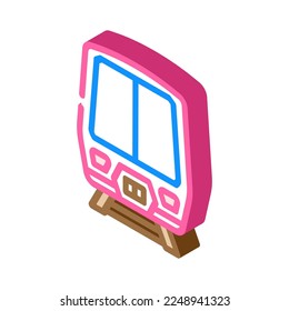 train transport vehicle isometric icon vector. train transport vehicle sign. isolated symbol illustration