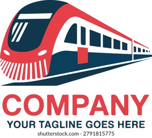 train transportation company logo design
