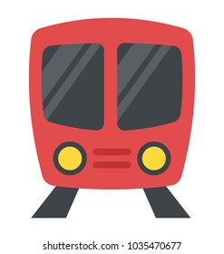 Train, transportation flat icon