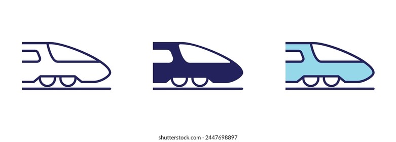 Train Transportation Icon - Navigation Set