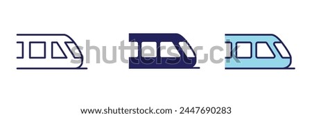 Train Transportation Icon - Navigation Set