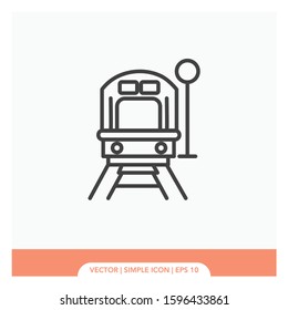 Train transportation Icon Vector Illustration