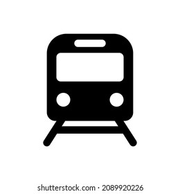 vector de icono de transporte del tren aislado en fondo blanco