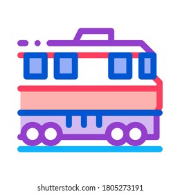 train transportation icon vector. train transportation sign. color symbol illustration