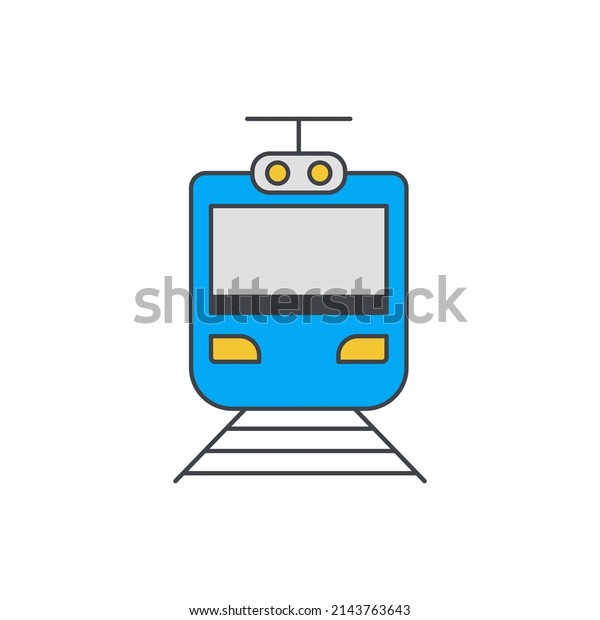 Train travel icon in color icon, isolated on white\
background 