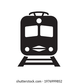 Train travel single vector icon