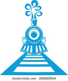 Train With Tree Smoke Logo