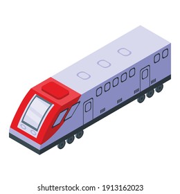 Icono del túnel de tren. Isométrico del icono del vector del túnel de tren para el diseño web aislado en fondo blanco