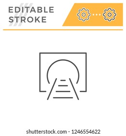 Train tunnel line icon