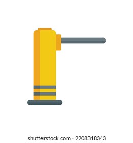 Icono del torniquete del tren. Ilustración plana del icono del vector del torniquete del tren aislado en fondo blanco