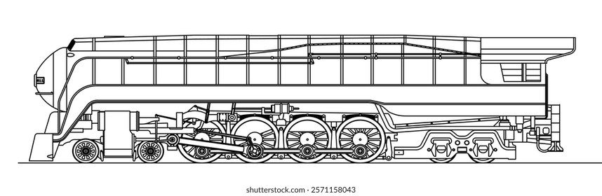 The train is a type of land transportation for people and goods that is quite efficient and frequently used