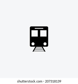 Train, underground, tram isolated icon. Vector illustration.