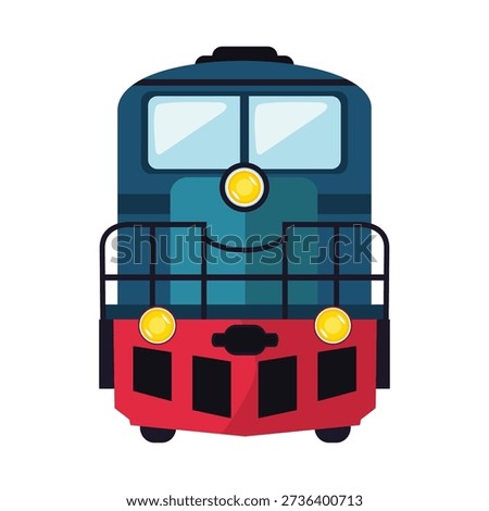 Train vector art, locomotive vector icon, train clip art, clip art train, front view of a classic locomotive train illustration