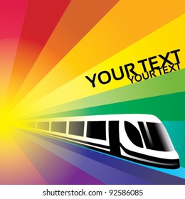 train vector background