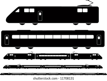 Train Vector. Different combinations.