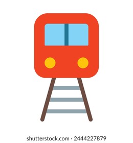 Train Vector Flat Icon Design