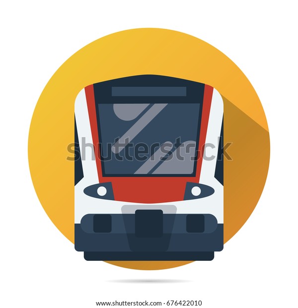Train Vector Flat Icon Modern Public Stock Royalty