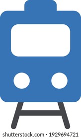 icono de color de glifo vectorial del tren