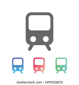 Train vector glyph style icon