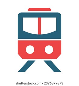 Train Vector Glyph Two Color Icons For Personal And Commercial Use.
