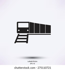 train vector icon