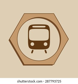 train vector icon