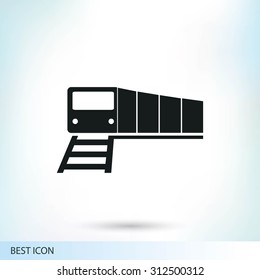 train vector icon