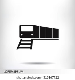 train vector icon