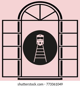 train vector icon